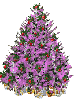 Christmas tree in pink