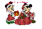 mickey & minnie christmas with kimber on it