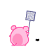 kawaii fat pink mouse