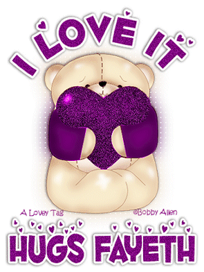 FAYETH Teddy n Heart Purple