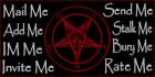 Satanic Pentacle Contact Table