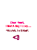 Dear Heart,