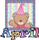 New Years Bear- April
