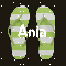 Ania with Green Flip Flop