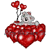 creddy bear with hearts