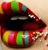 colourful lips
