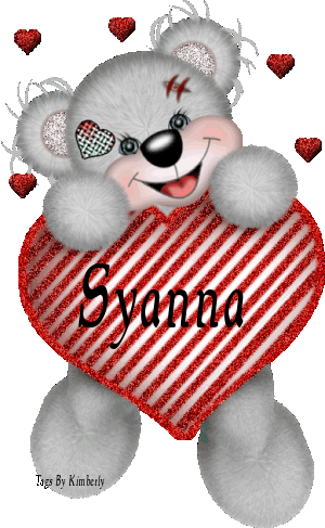 CREDDY BEAR WITH NAME SYANNA