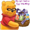 pooh with easter egg basket