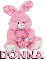 PINK EASTER BUNNY: DONNA