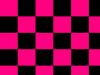 Checkers black and Pink