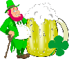 Leprechaun with a drink