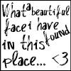 What a beautiful face I have found in this place... <3