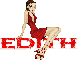 sexy girl in red - Edith