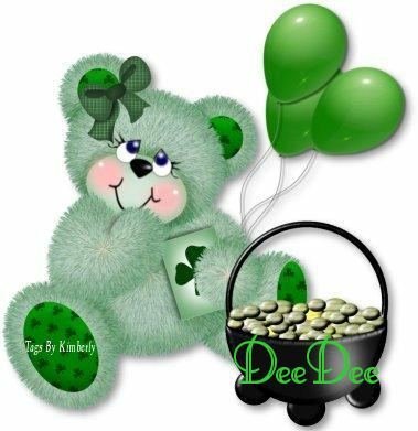 ST PATTYS BEAR WITH NAME DEEDEE