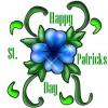Happy St. Patricks day blue clover