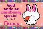 Nancy- God made me special