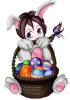 girl bunnie with basket