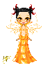 Devil in a golden dress!