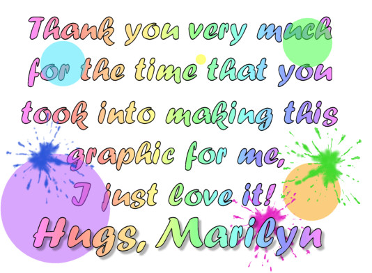 thank you for taking the time in making my graphic....
