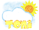 Toni- sun and cloud