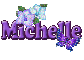 Purple flower & Butterfly: Michelle