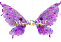 Monique's purple wings. 