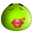 Green Smiley Kiss