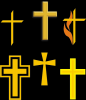Gold Christian Crosses