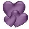 Trio Purple Heart