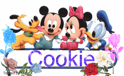 Baby Disney Characters Name Tag- Cookie