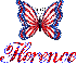 Patriotic butterfly - Florence