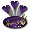 Cookie 3d Purple Heart