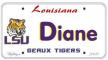 LSU License Plate - Diane