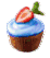Mini Blue Cupcake