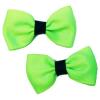 Neon green hair bow