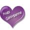 purple heart with hugs Georganne