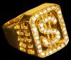 Gold Dollar Sign Ring