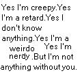Yes I'm---- But I'm--