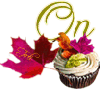 Online  Autumn cupcake