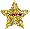 Gold Glitter Star - Iris
