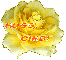 Yellow Glitter Rose - Hugs - Cindi