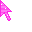 pink sparkly arrow