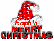 Merry Christmas Santa Hat - Sophia