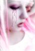 sad  pink girl