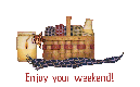 Country Basket with Weekend Greeting