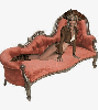 Woman on sofa