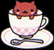 Kawaii Kitty in Cup