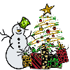 snowman & tree