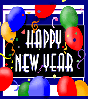 happy new year balloons 