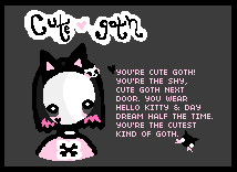 cute goth